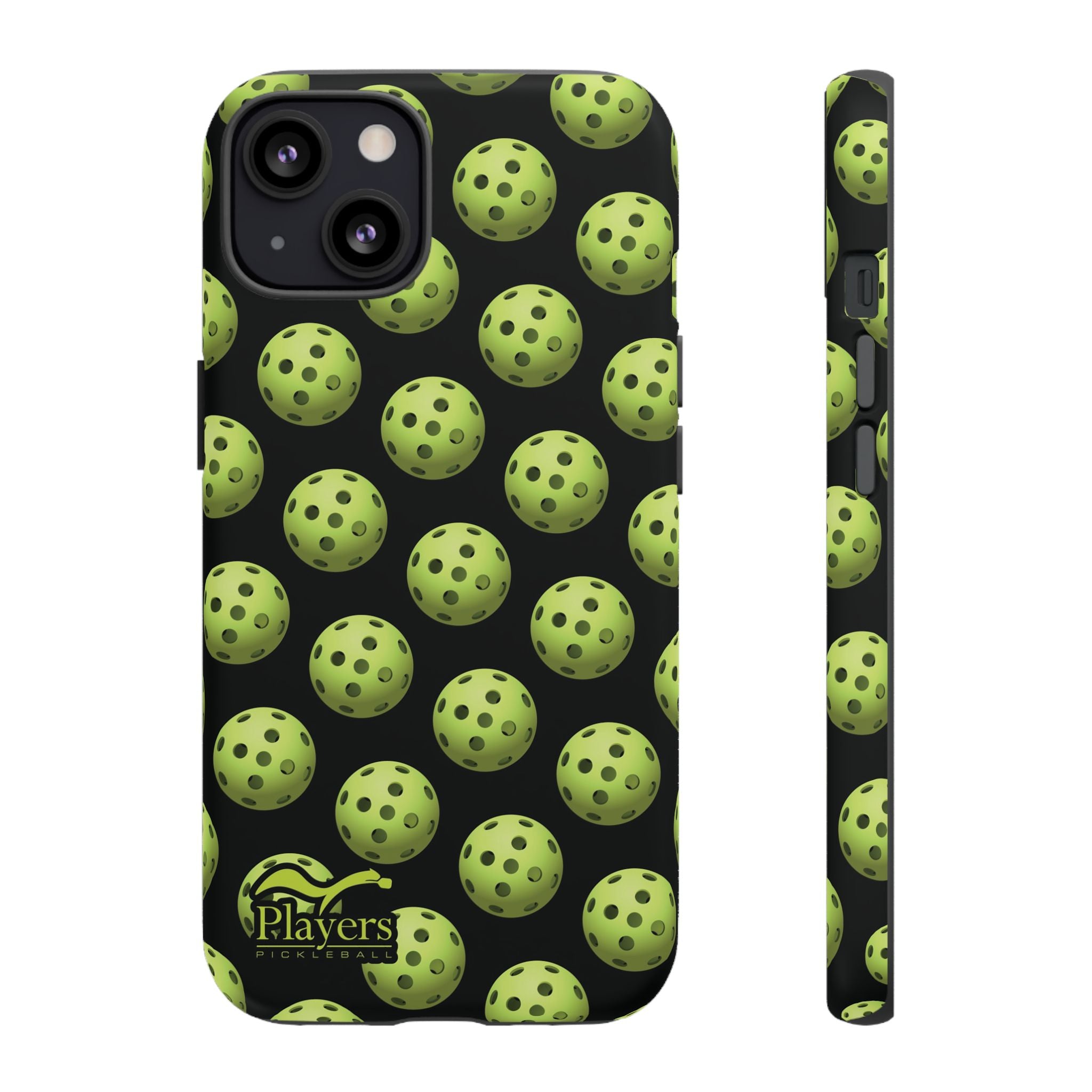 Pickleball Pattern Phone Cover (on Black)