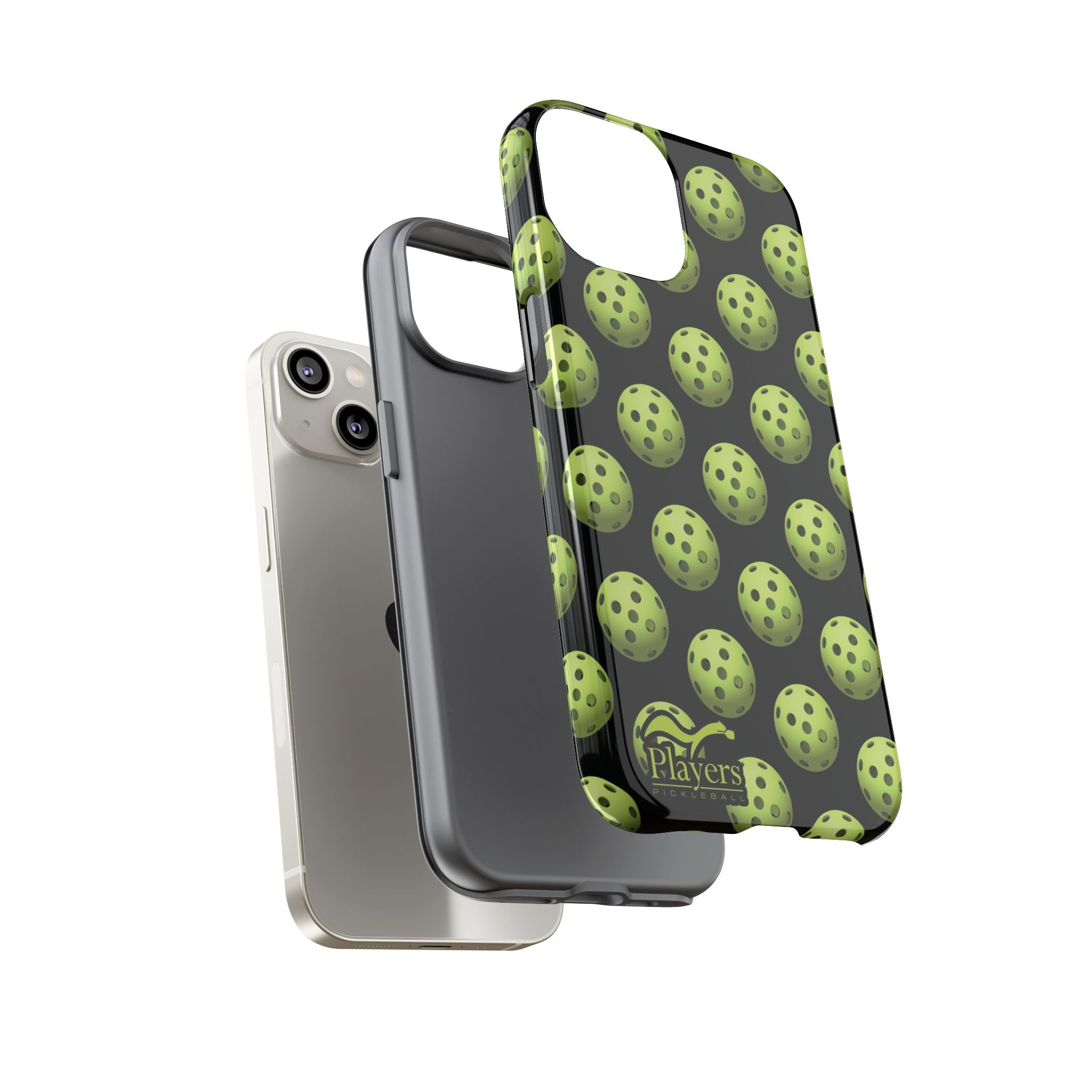 Pickleball Pattern Phone Cover (on Black)