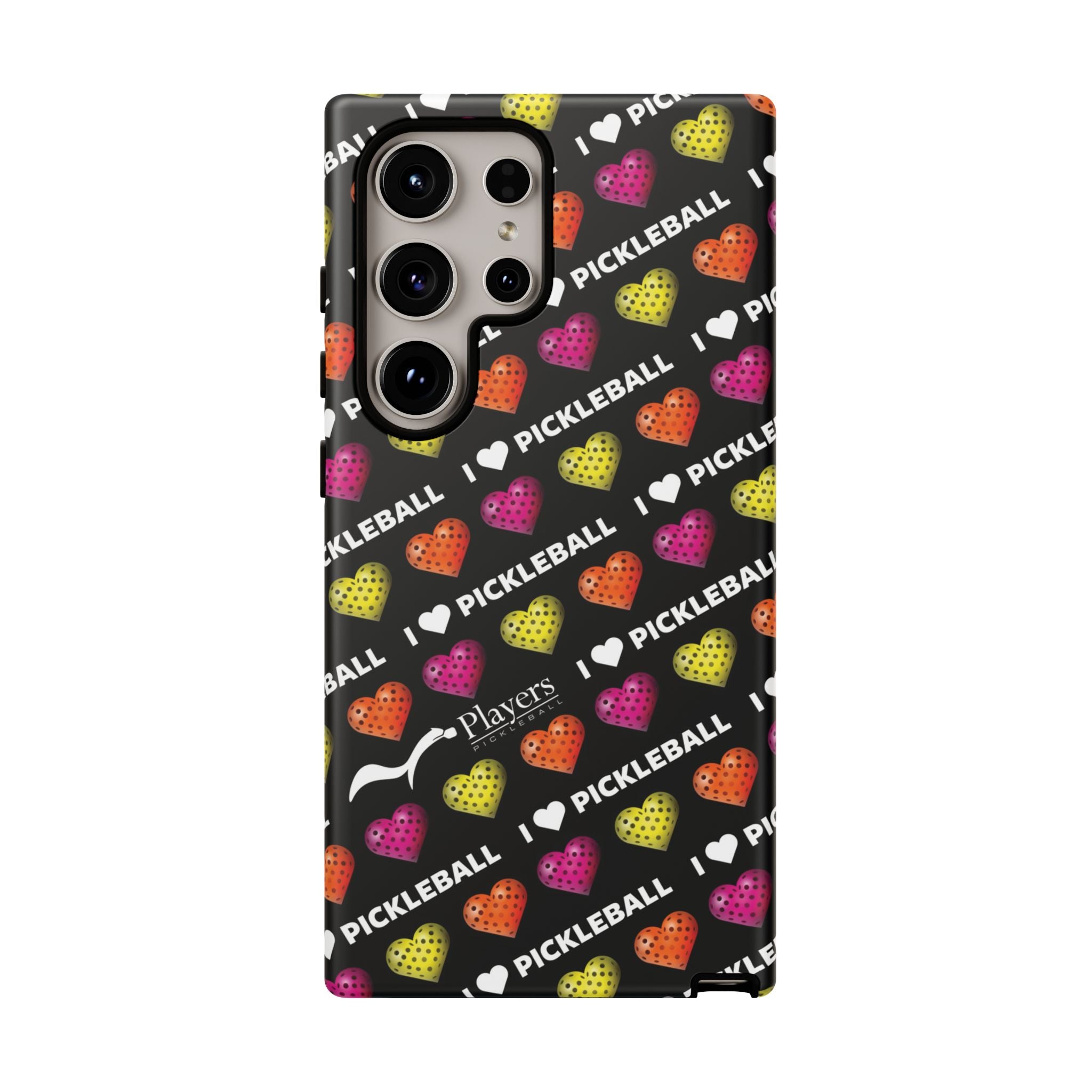 I Heart Pickleball Pattern Phone Cover