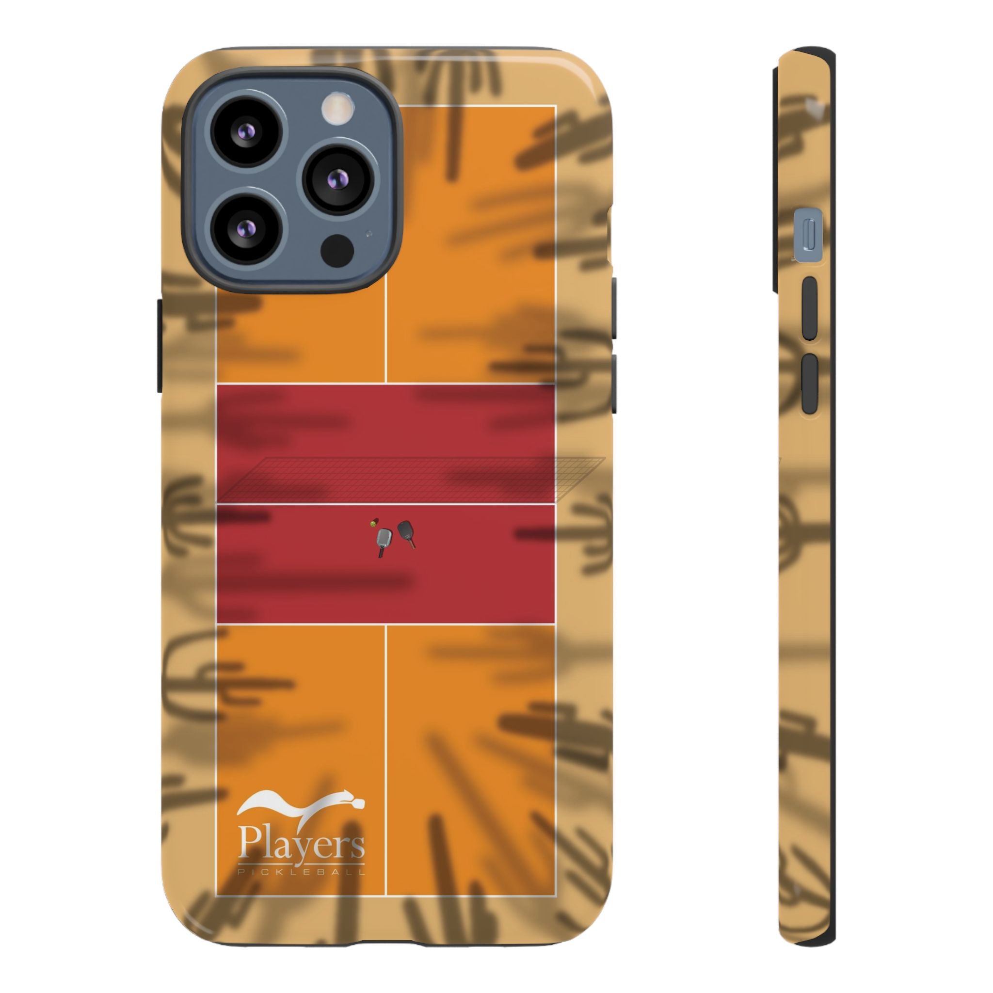 Pickleball Court Phone Cover - Southwest Saguaro Design