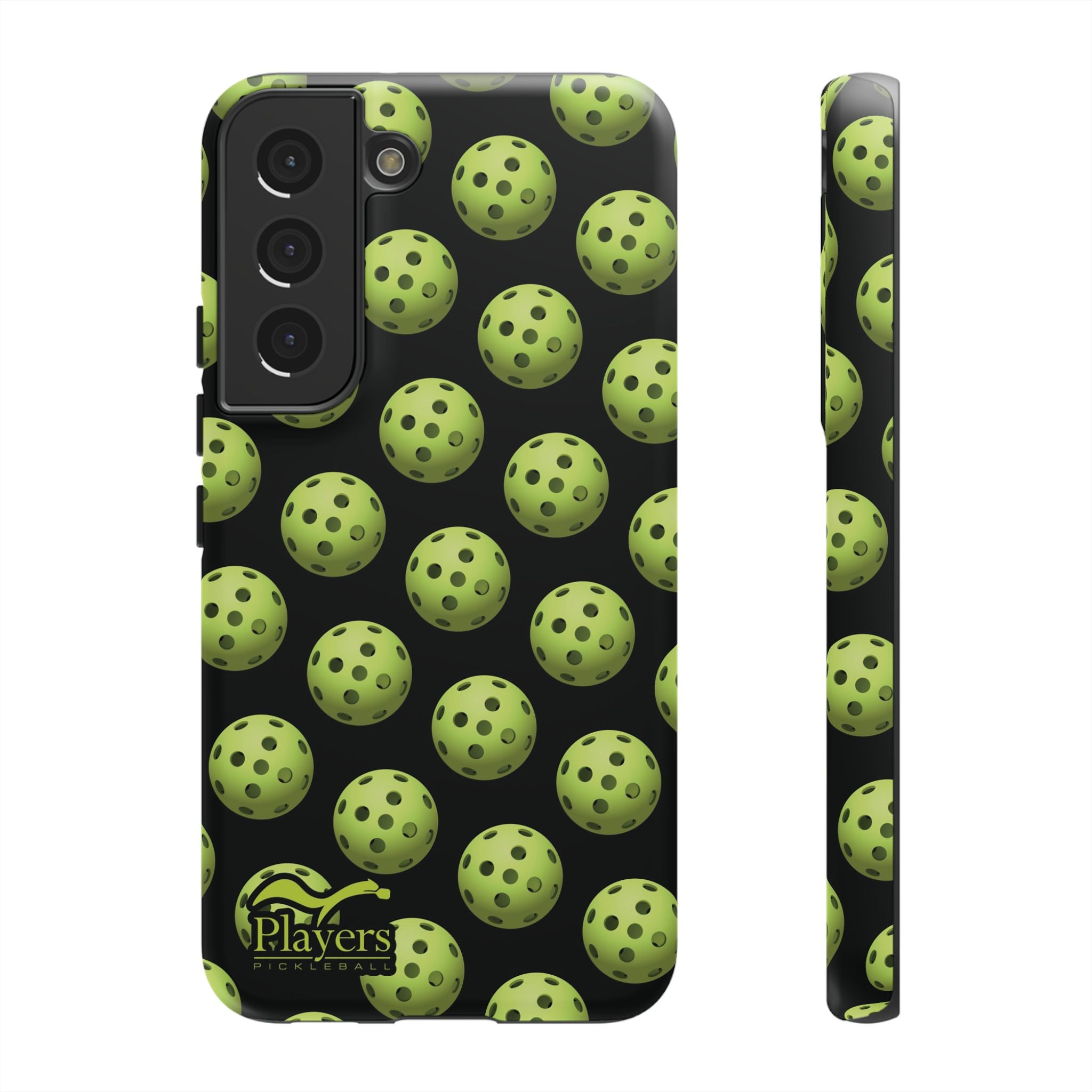 Pickleball Pattern Phone Cover (on Black)