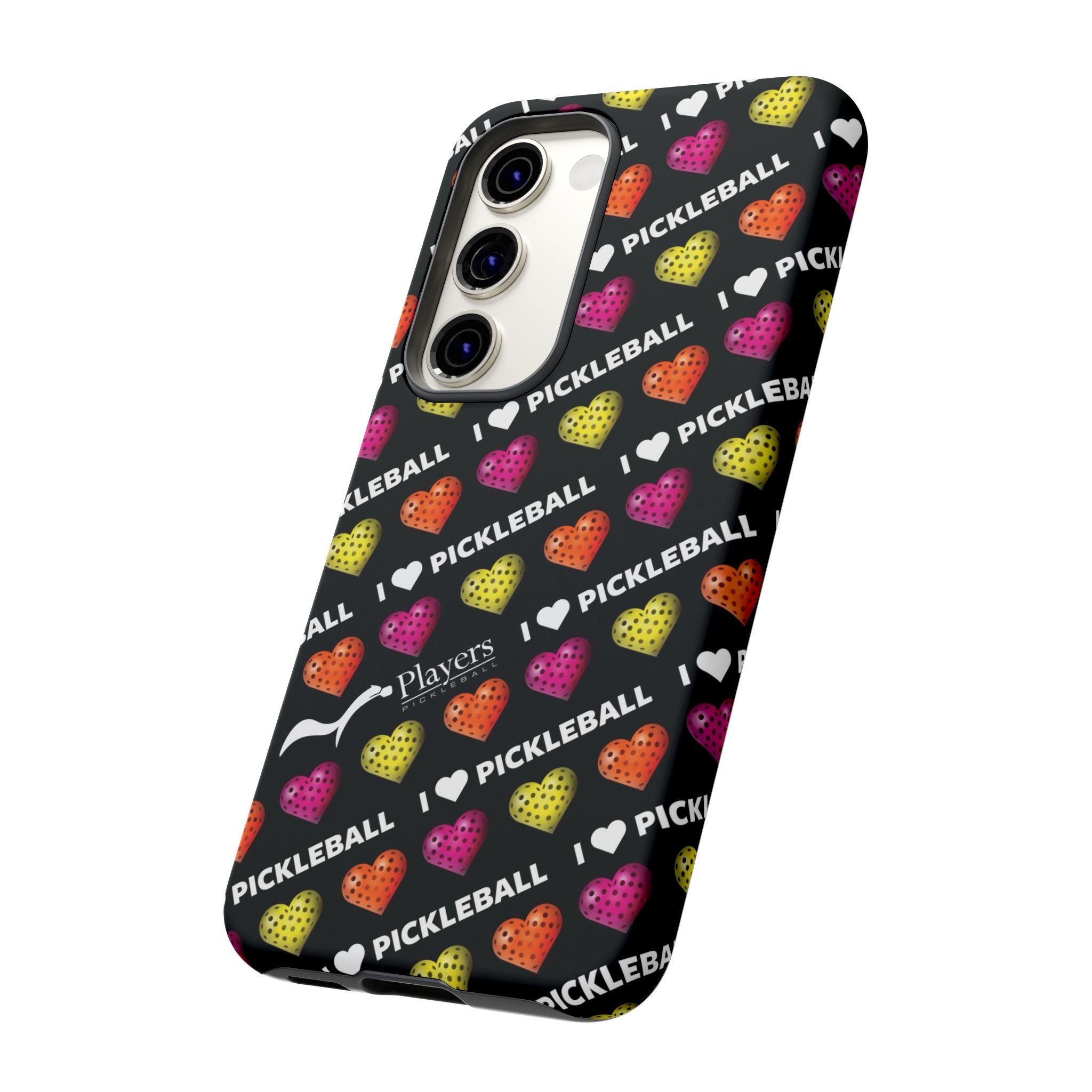 I Heart Pickleball Pattern Phone Cover