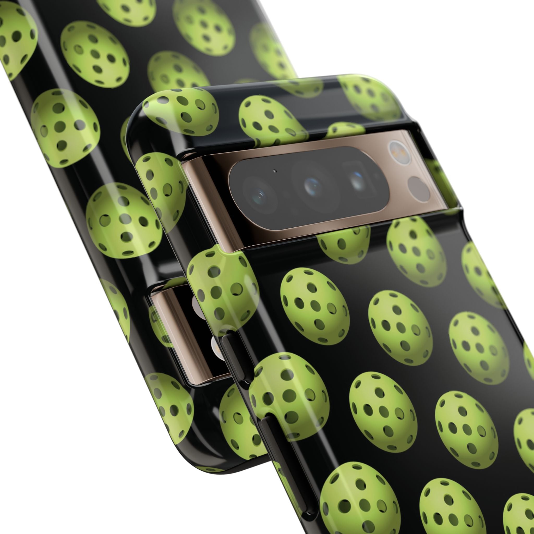 Pickleball Pattern Phone Cover (on Black)