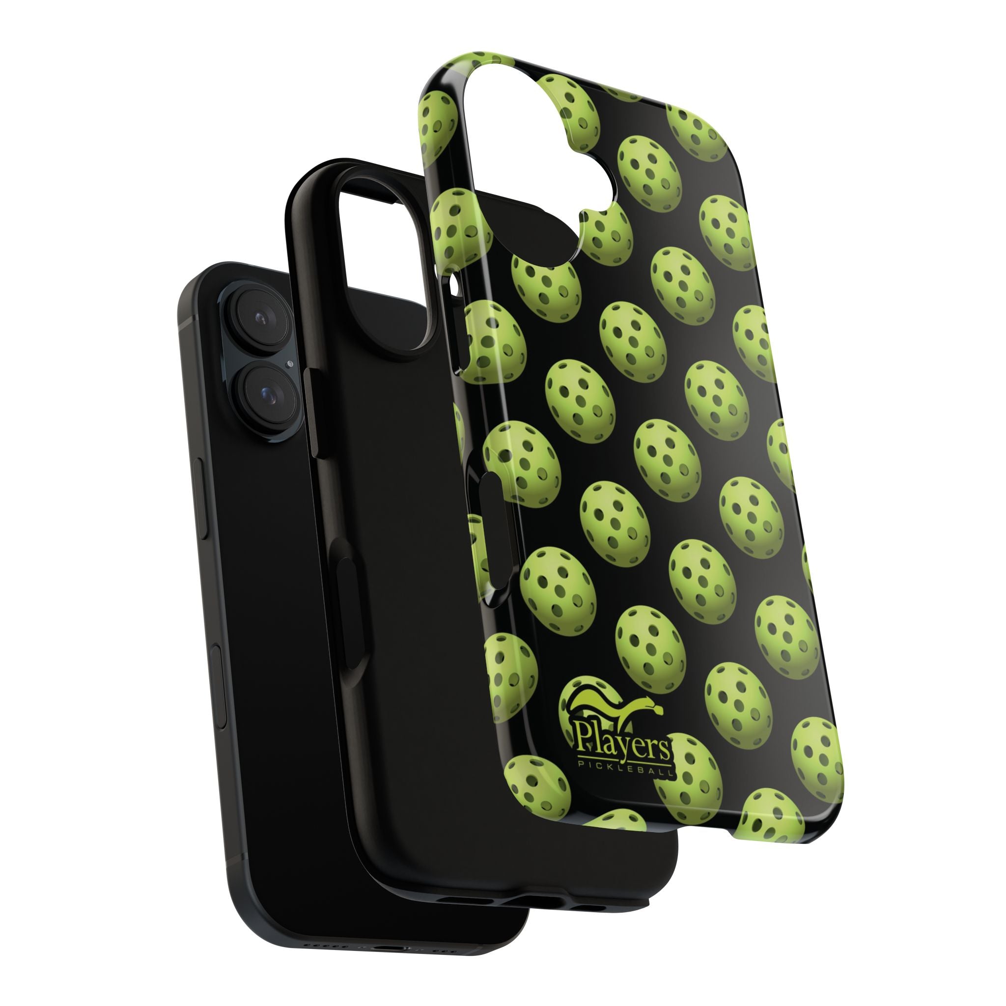 Pickleball Pattern Phone Cover (on Black)