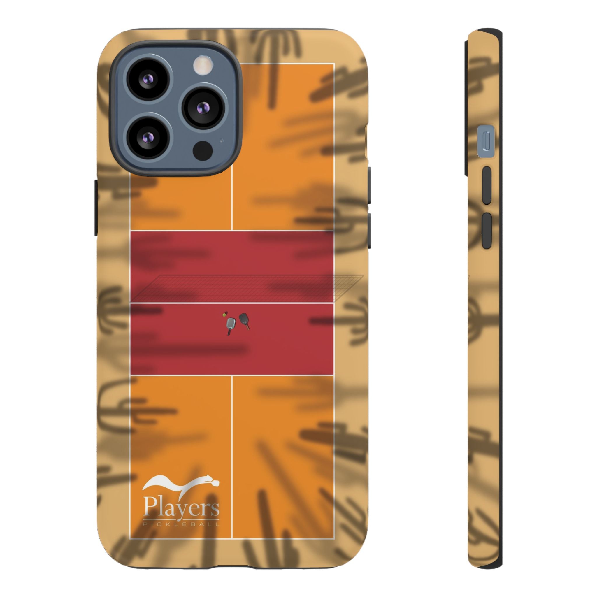 Pickleball Court Phone Cover - Southwest Saguaro Design