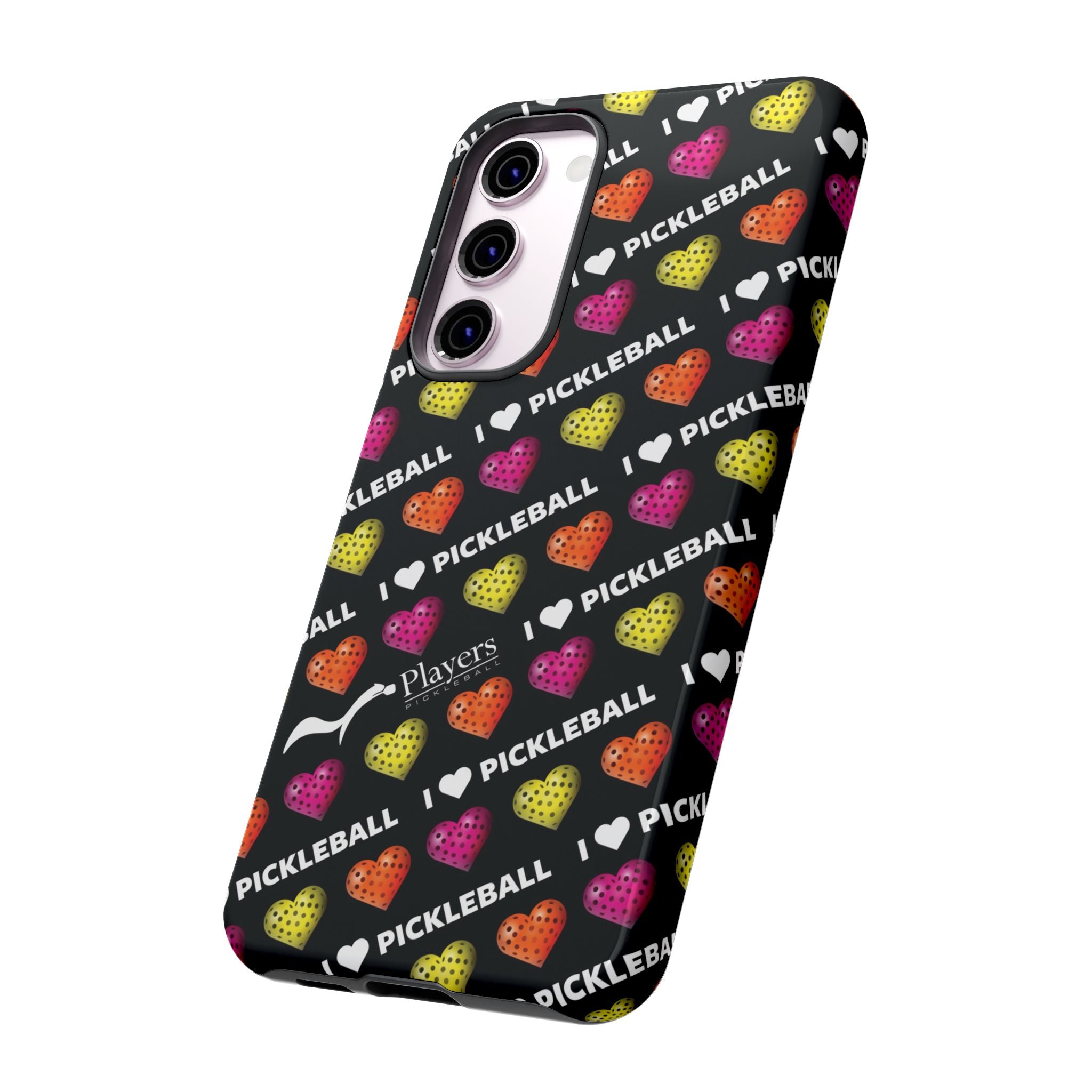 I Heart Pickleball Pattern Phone Cover