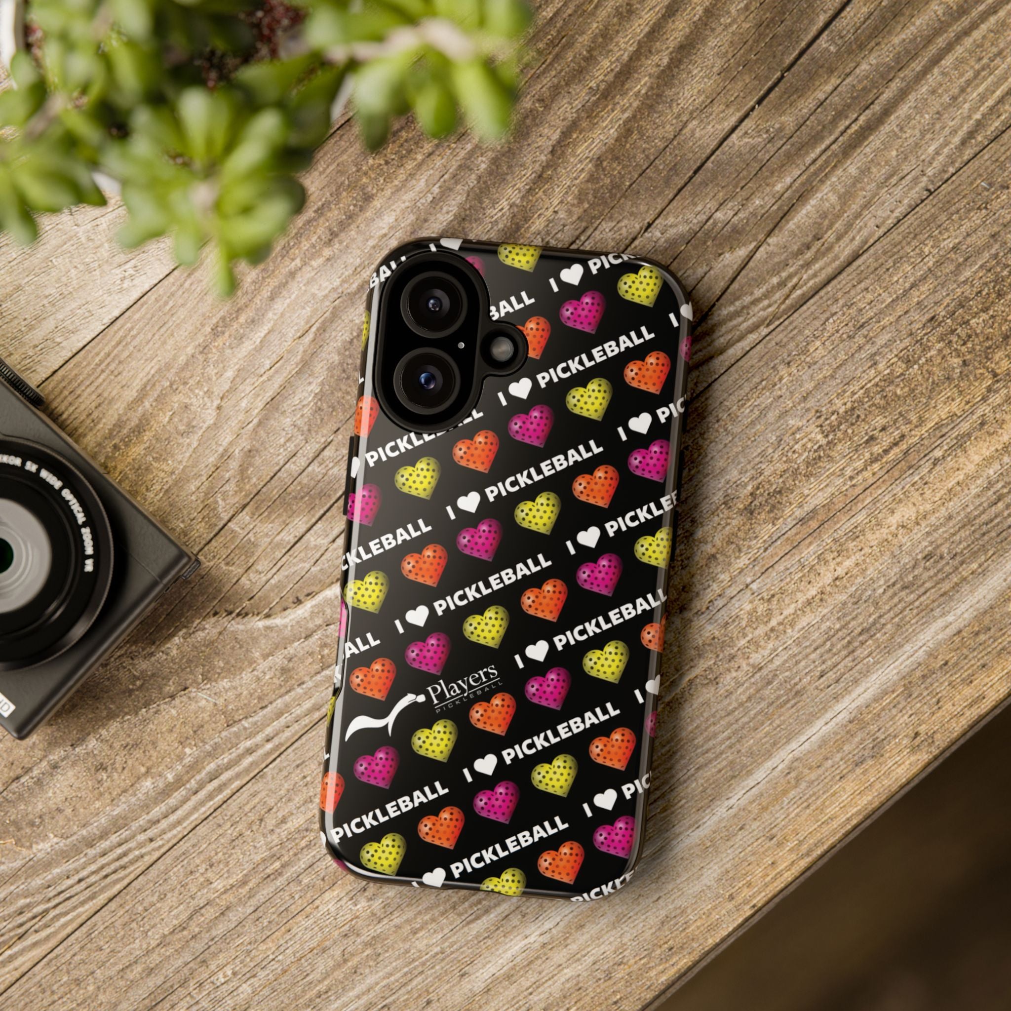 I Heart Pickleball Pattern Phone Cover