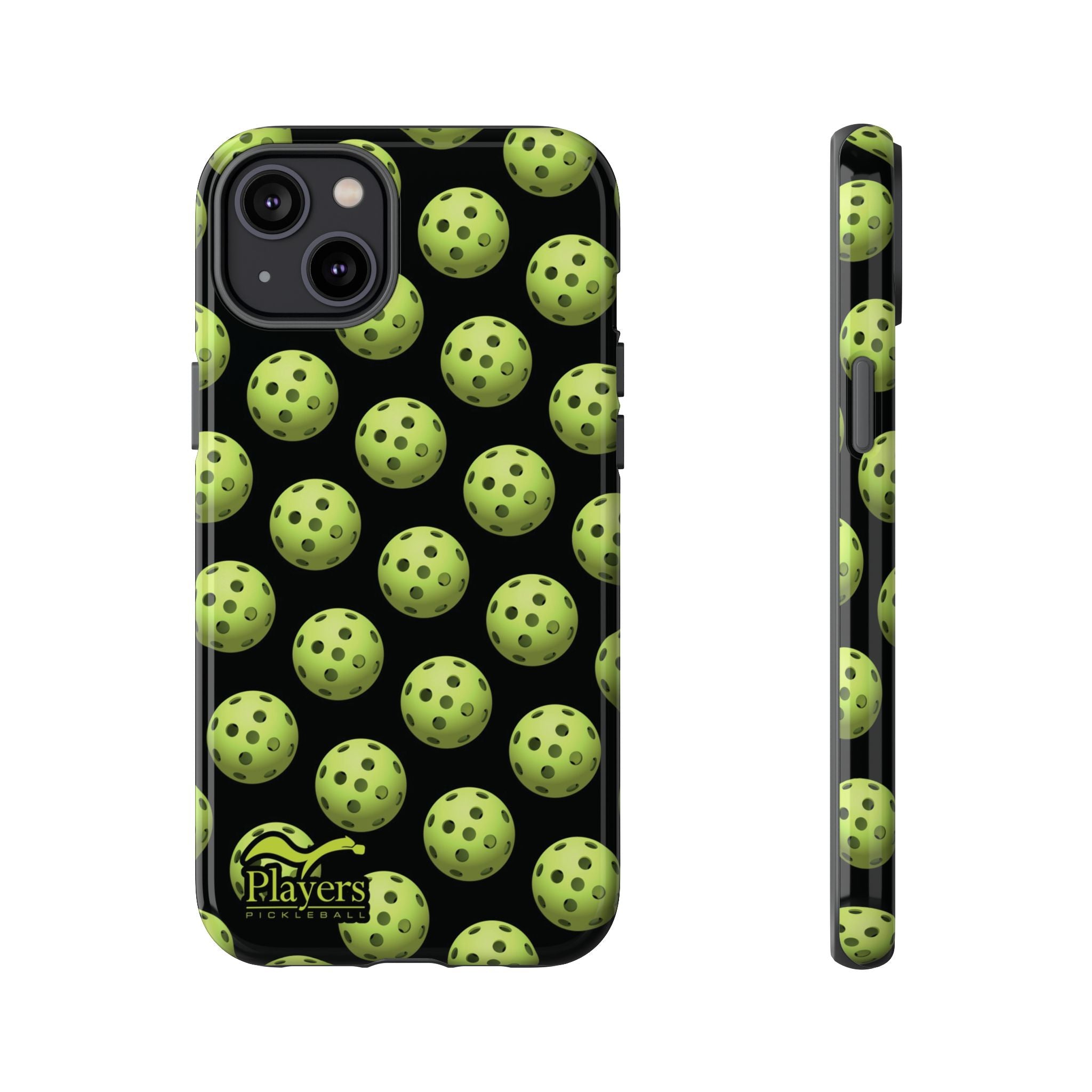 Pickleball Pattern Phone Cover (on Black)