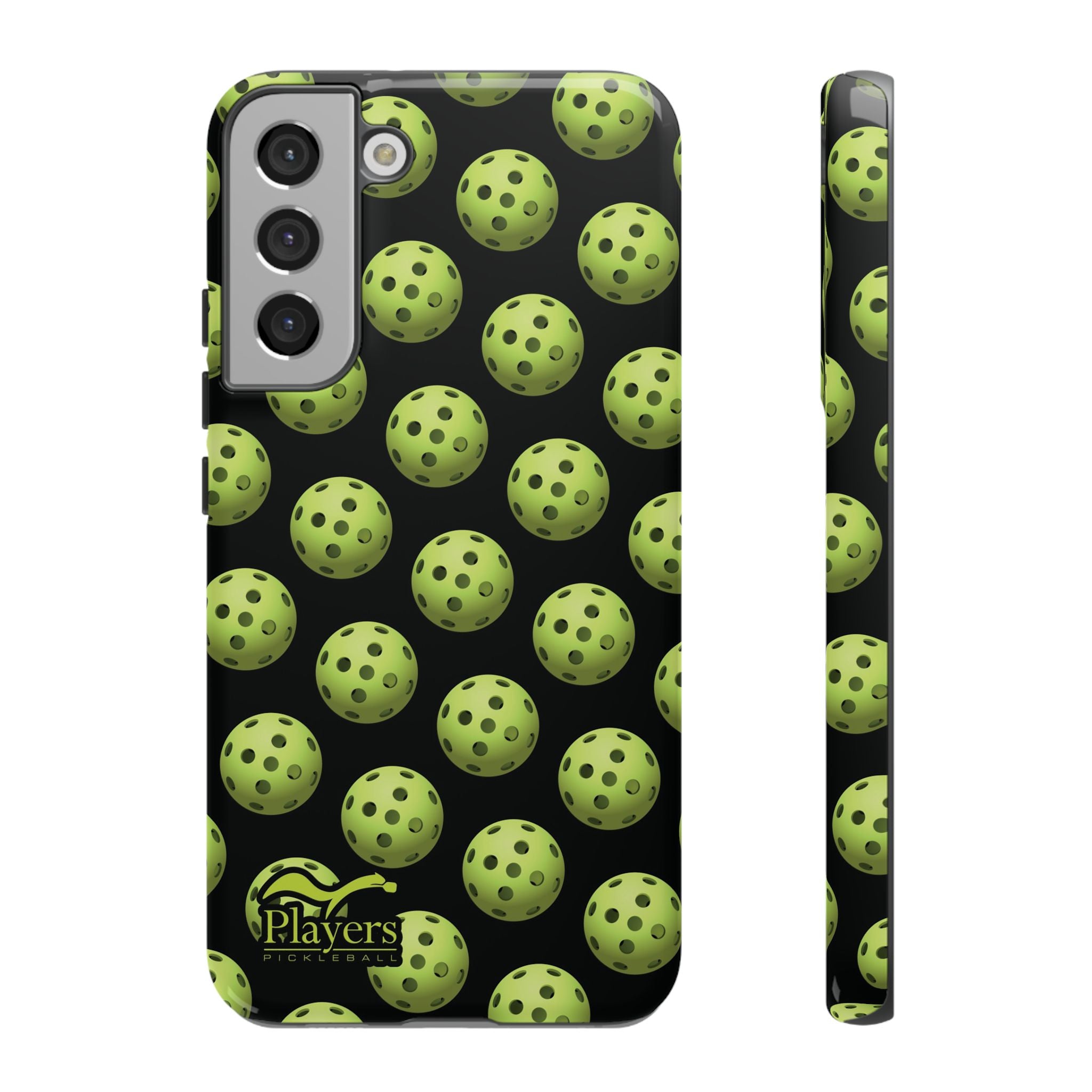 Pickleball Pattern Phone Cover (on Black)