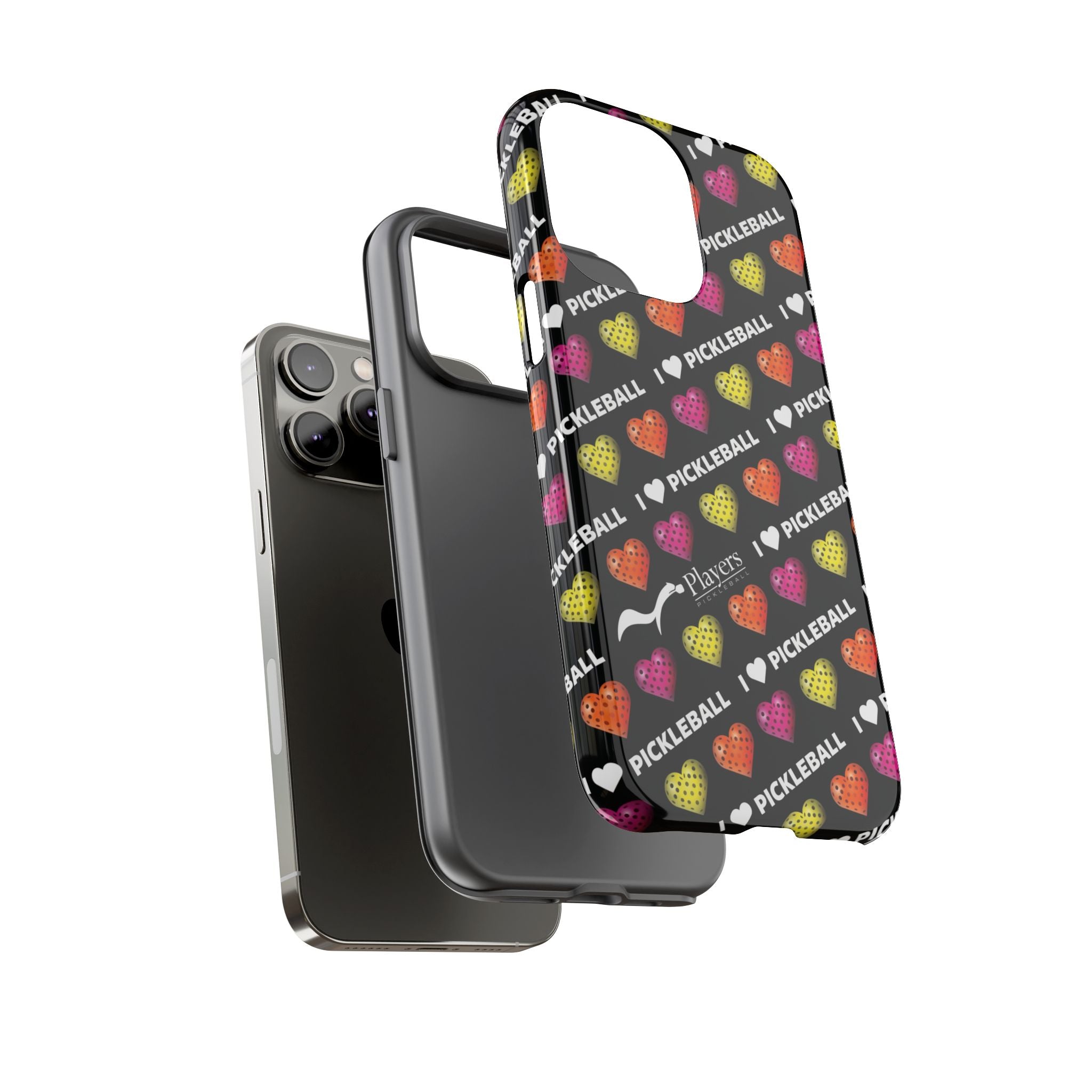 I Heart Pickleball Pattern Phone Cover