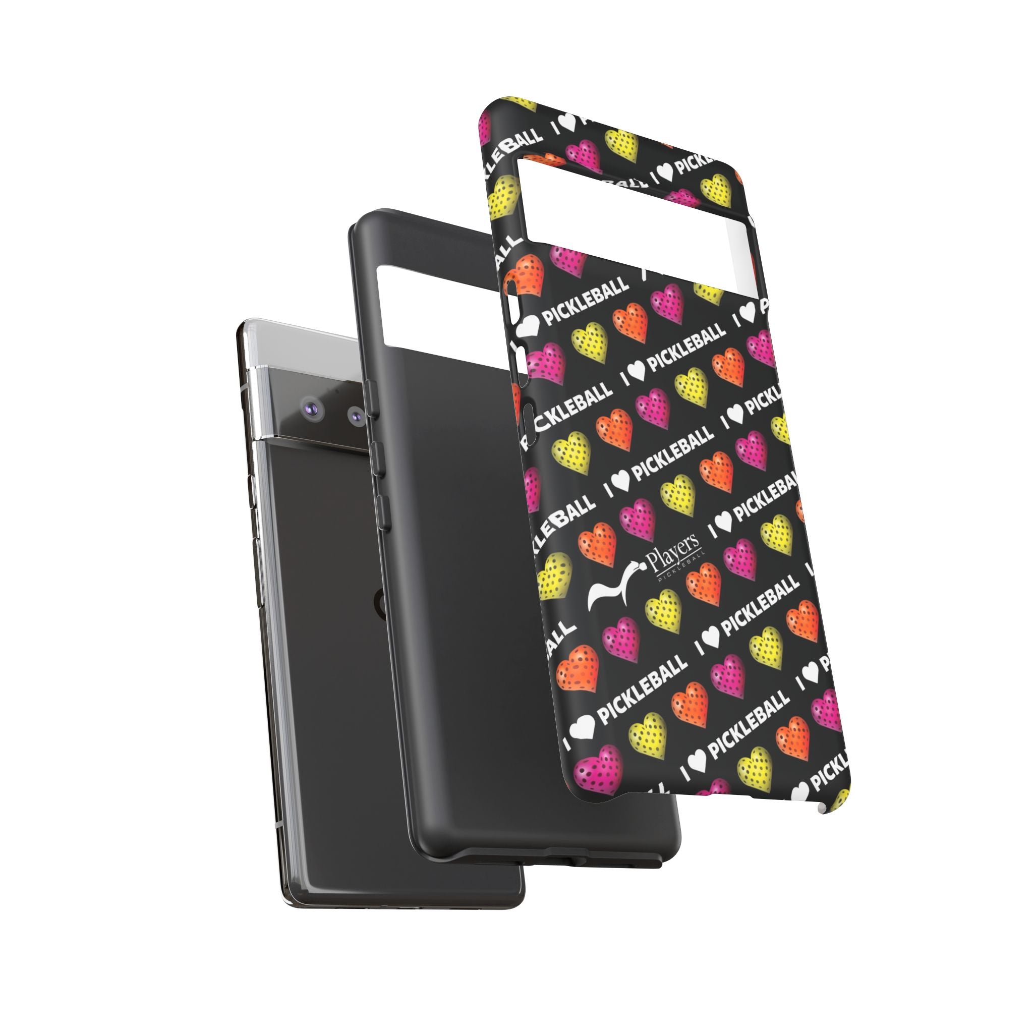 I Heart Pickleball Pattern Phone Cover