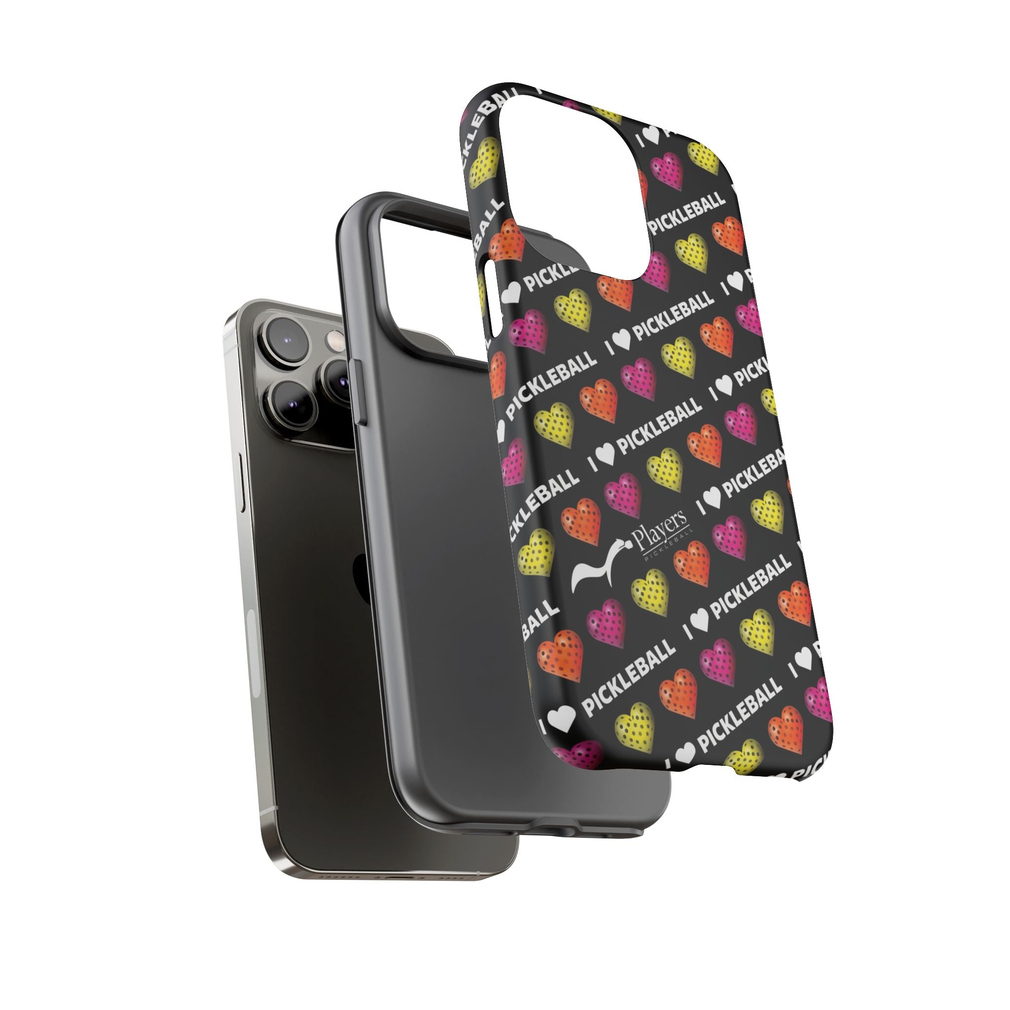 I Heart Pickleball Pattern Phone Cover