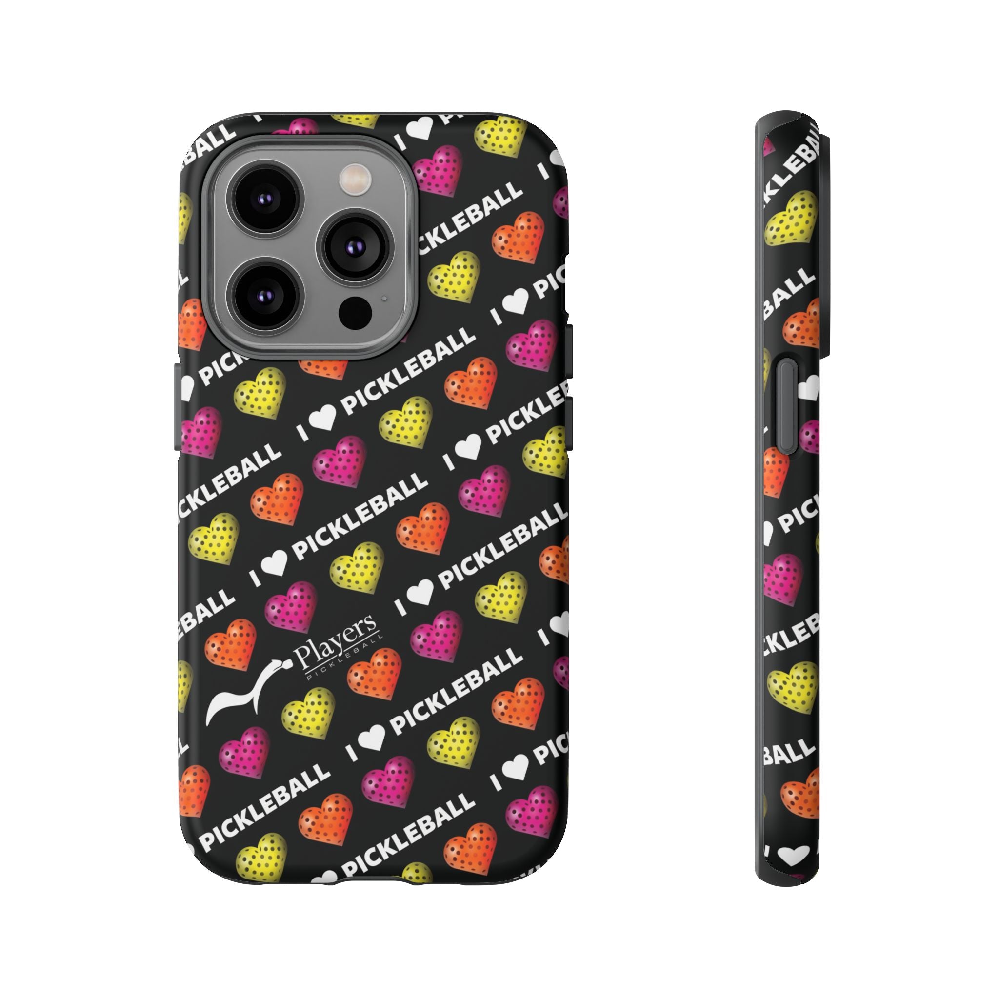 I Heart Pickleball Pattern Phone Cover