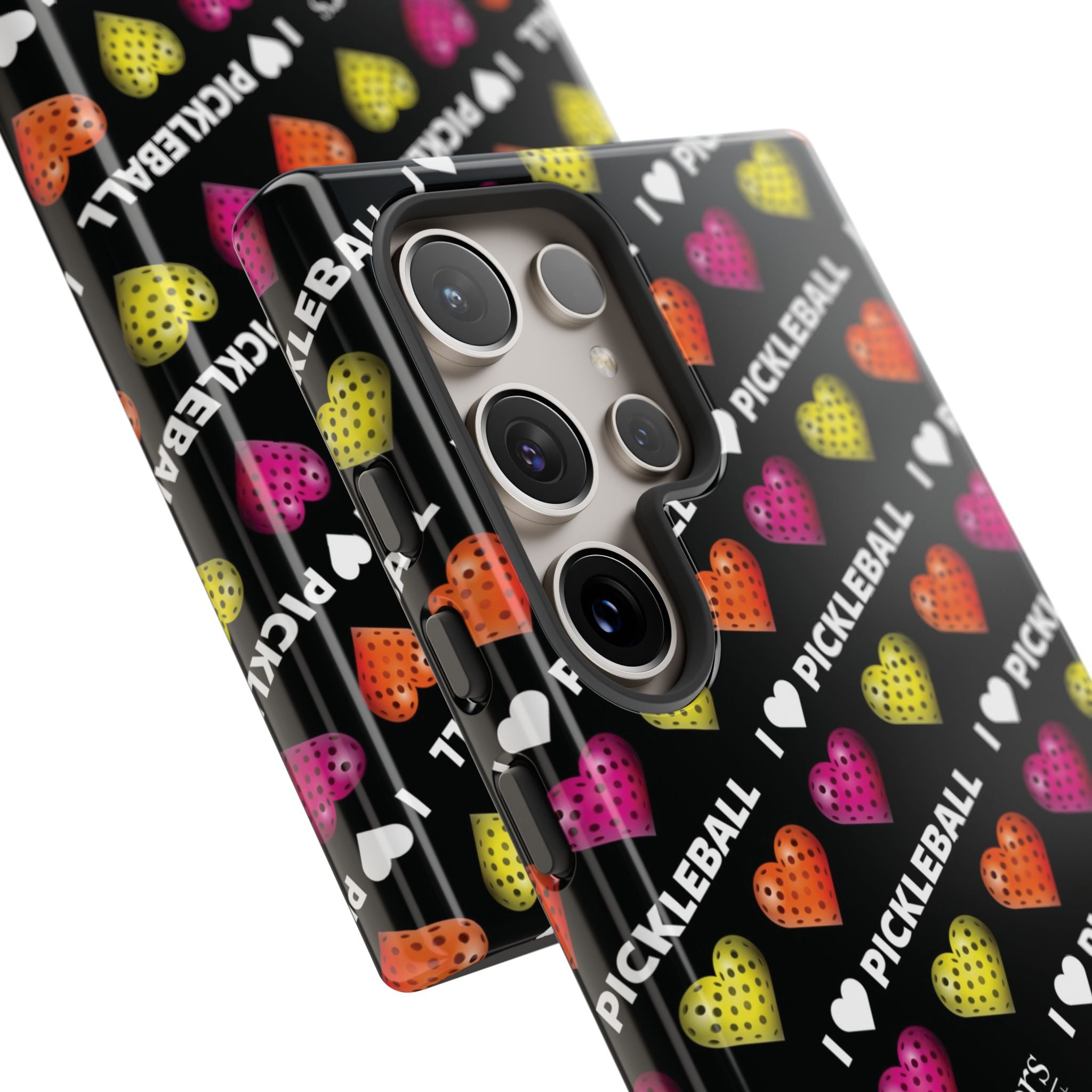 I Heart Pickleball Pattern Phone Cover