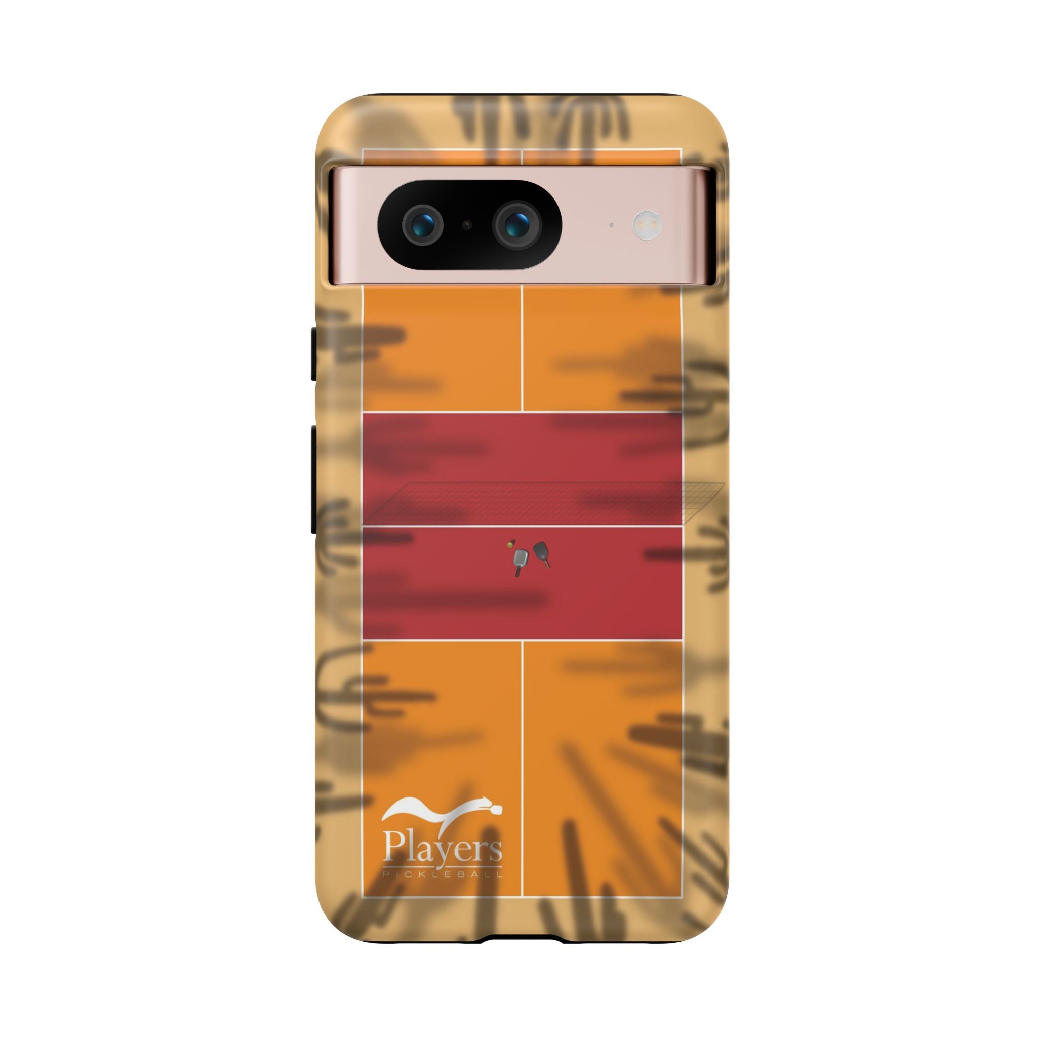 Pickleball Court Phone Cover - Southwest Saguaro Design