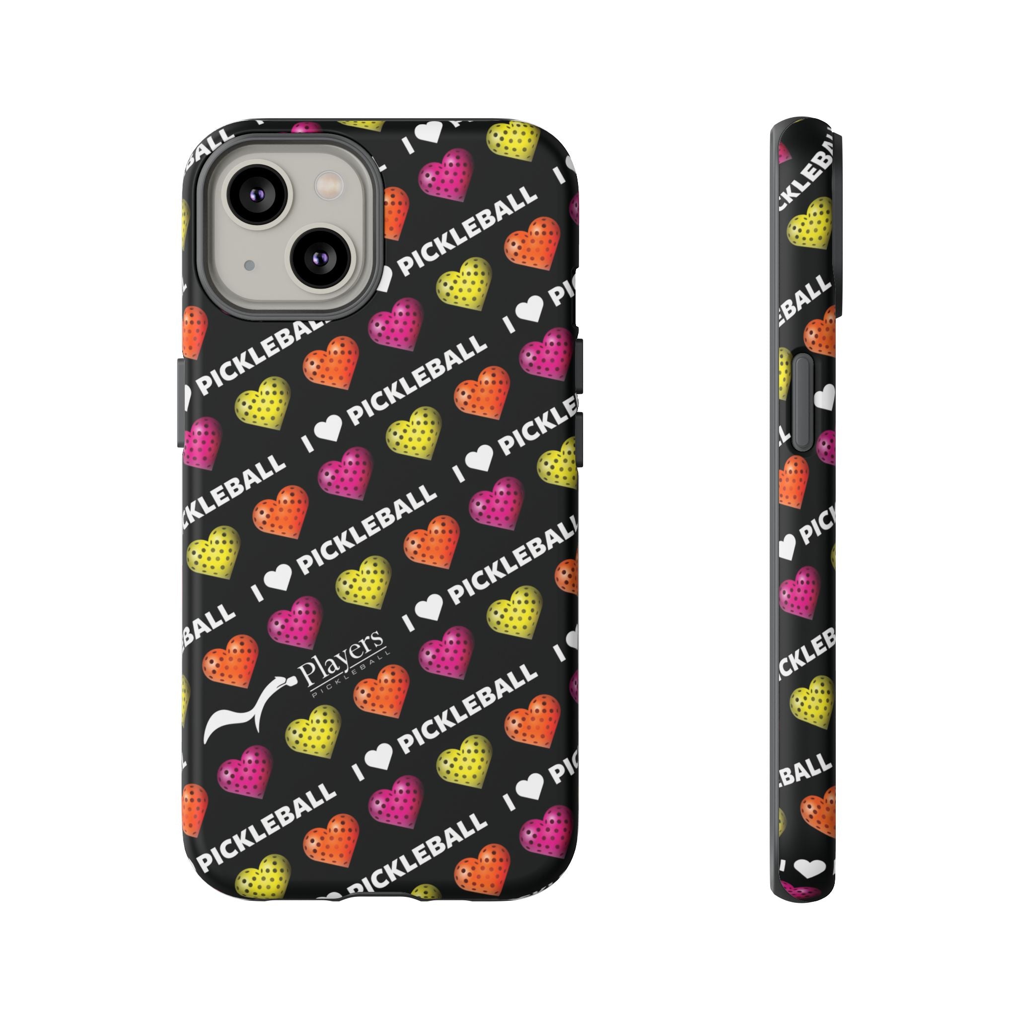 I Heart Pickleball Pattern Phone Cover