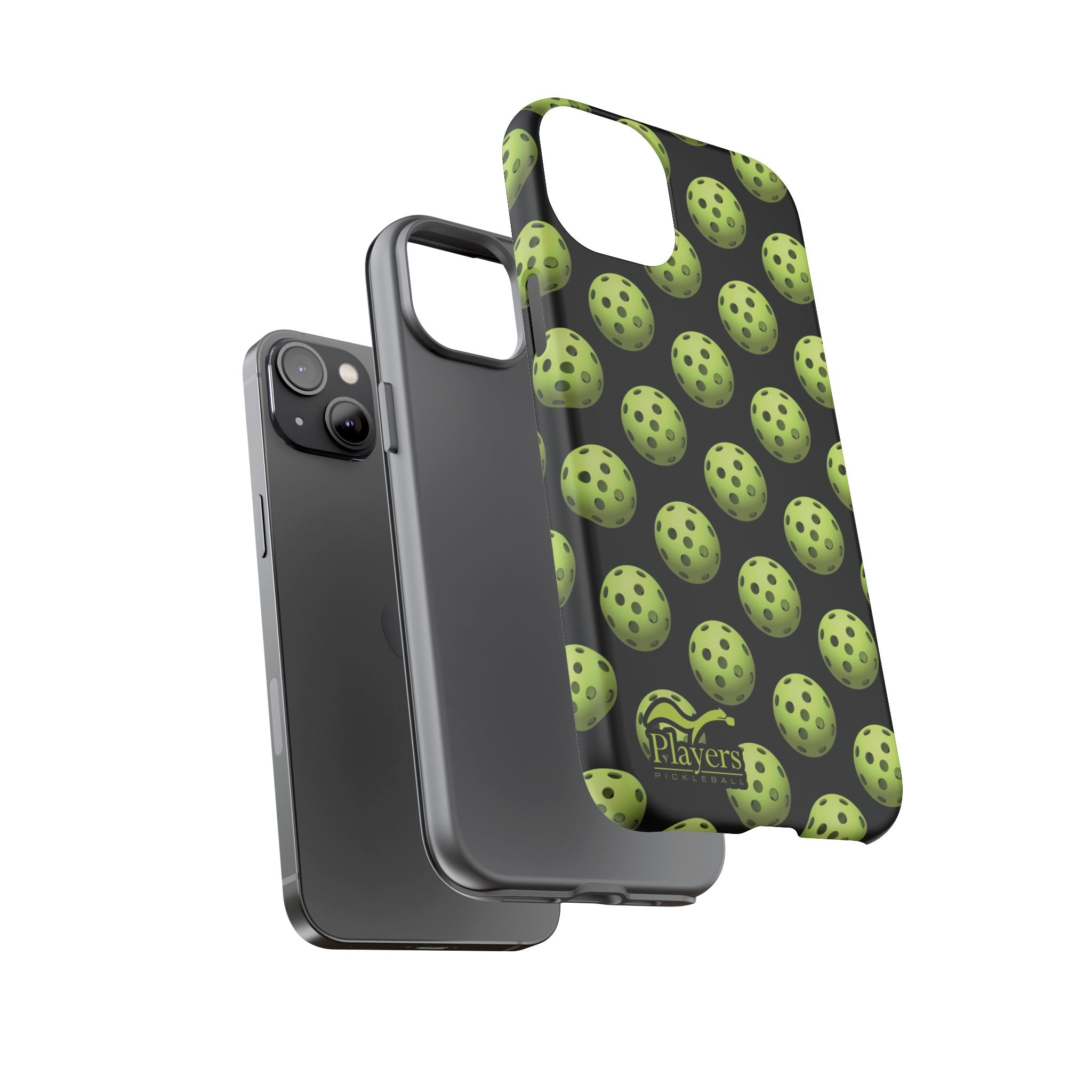 Pickleball Pattern Phone Cover (on Black)