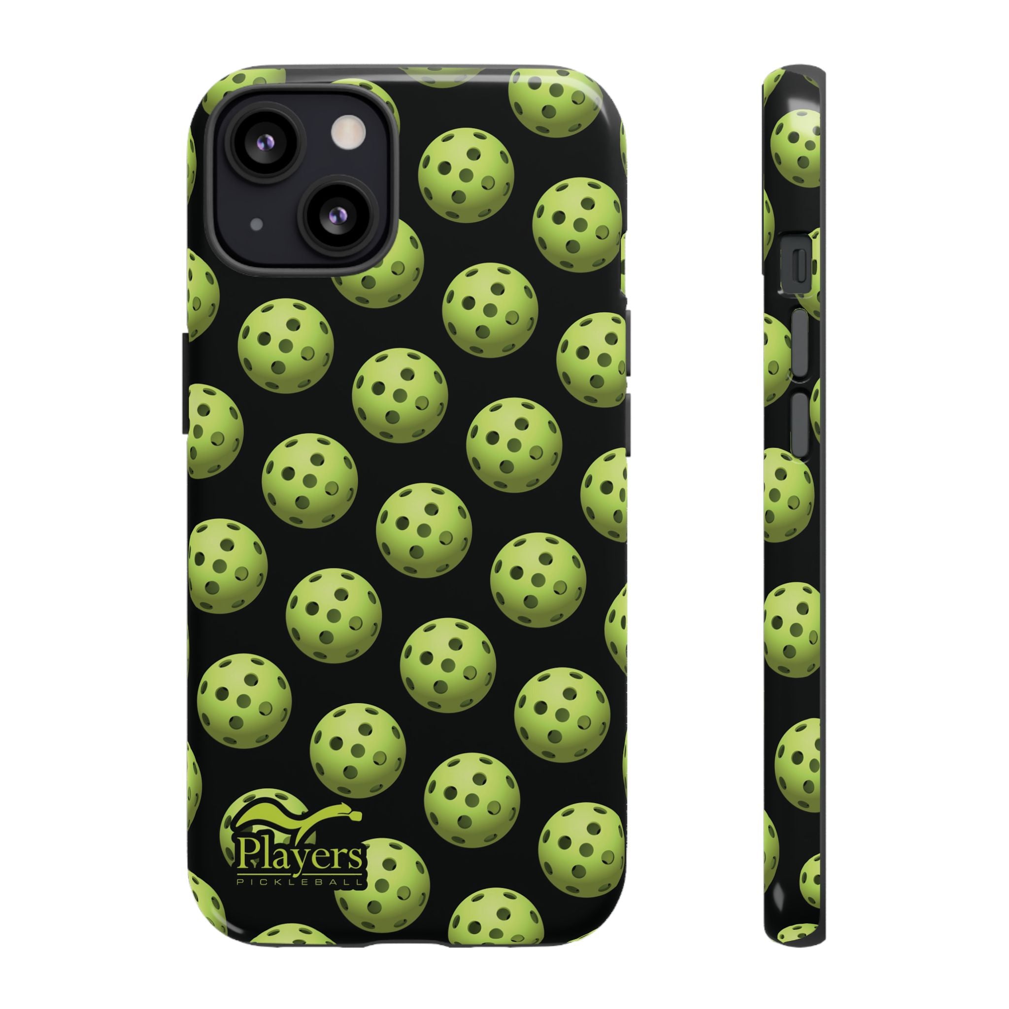 Pickleball Pattern Phone Cover (on Black)