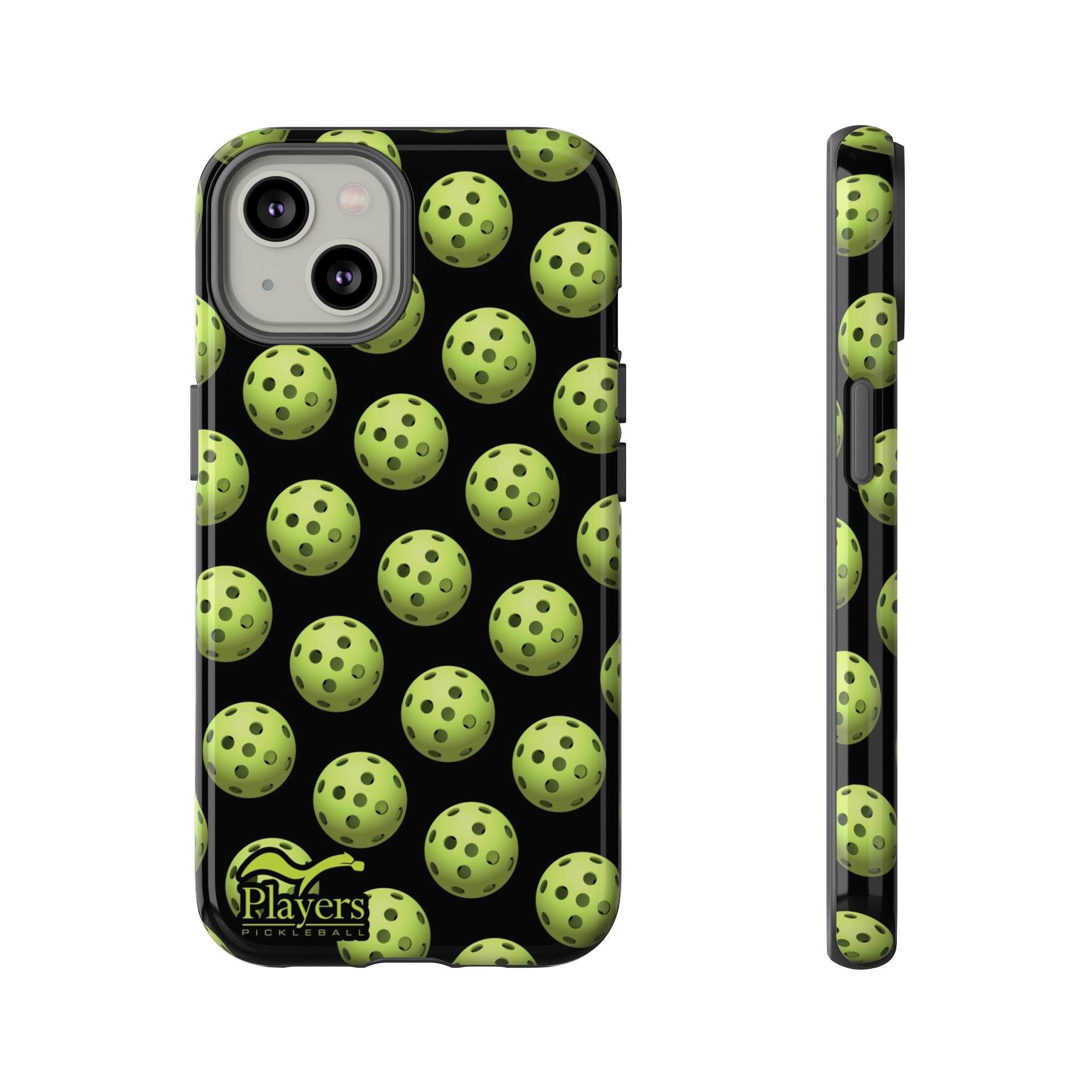 Pickleball Pattern Phone Cover (on Black)