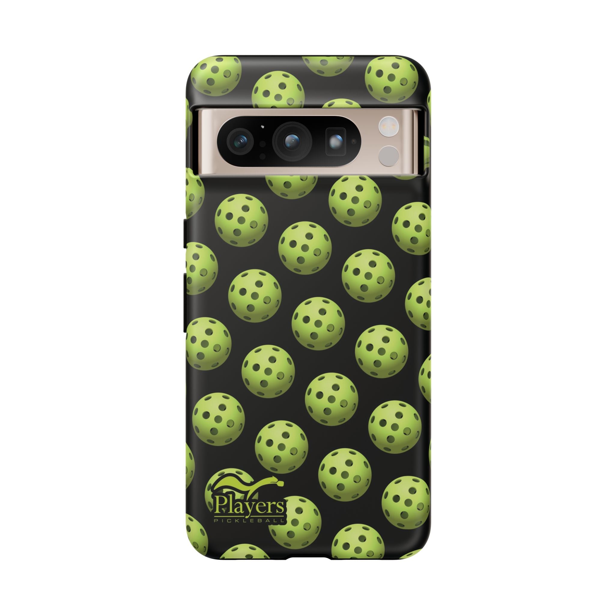 Pickleball Pattern Phone Cover (on Black)