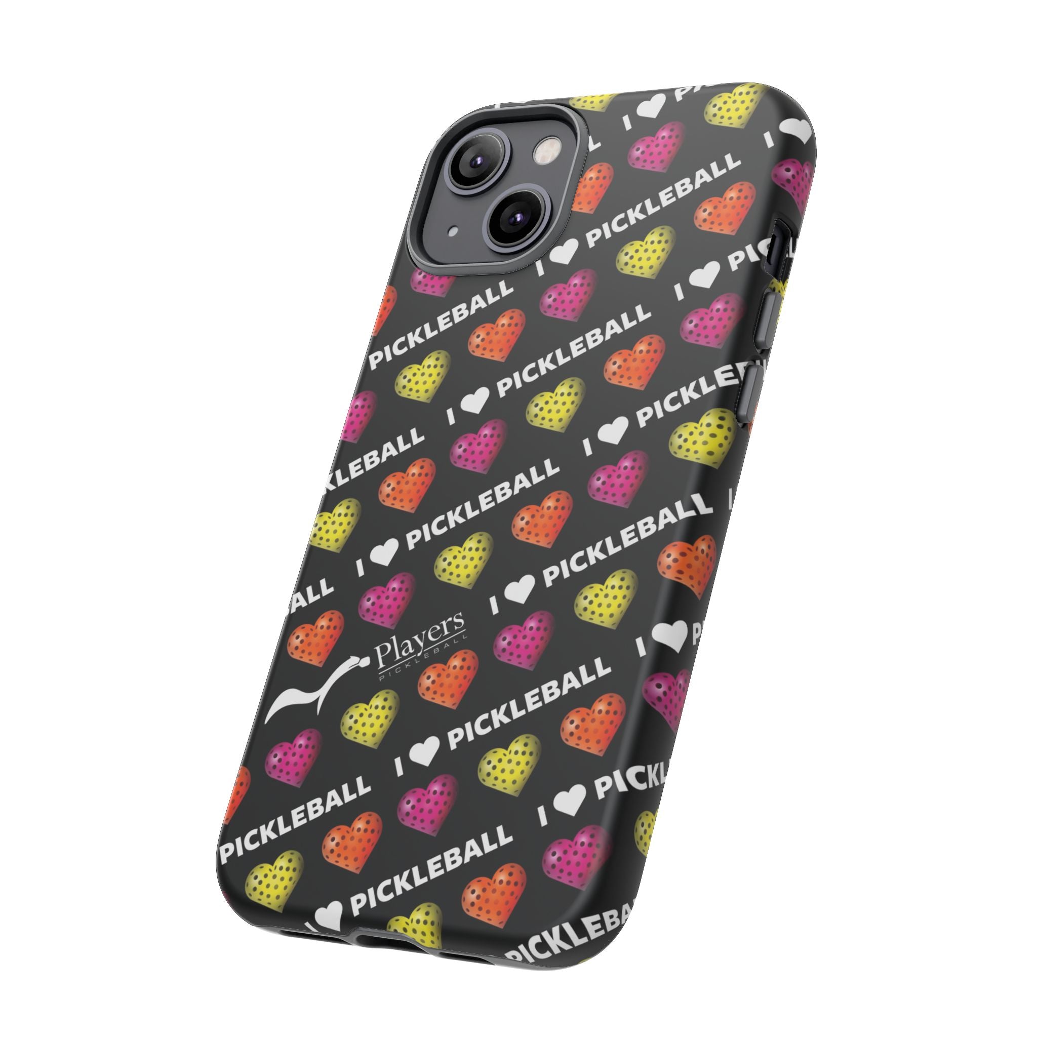 I Heart Pickleball Pattern Phone Cover