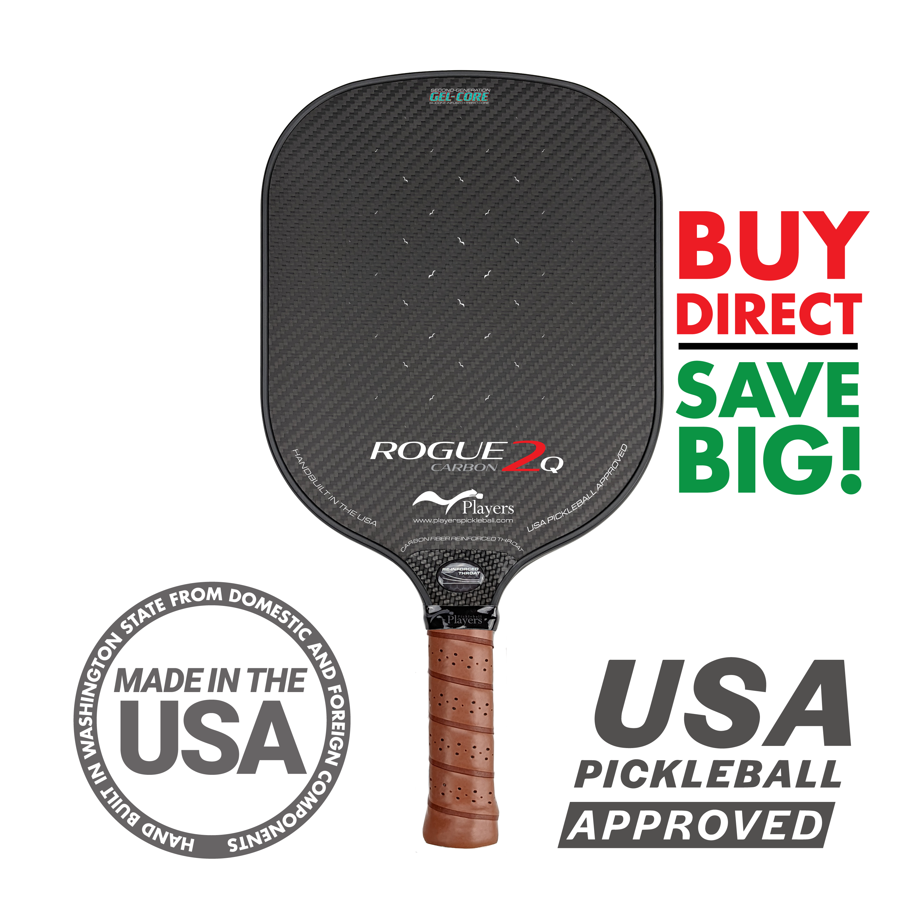 Rogue2Q Carbon Ultra Gel-Core (Quad Shape)